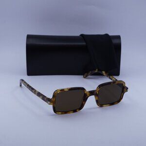 Saint Laurent SL332 006 Rectangle Sunglasses - Havana/Brown